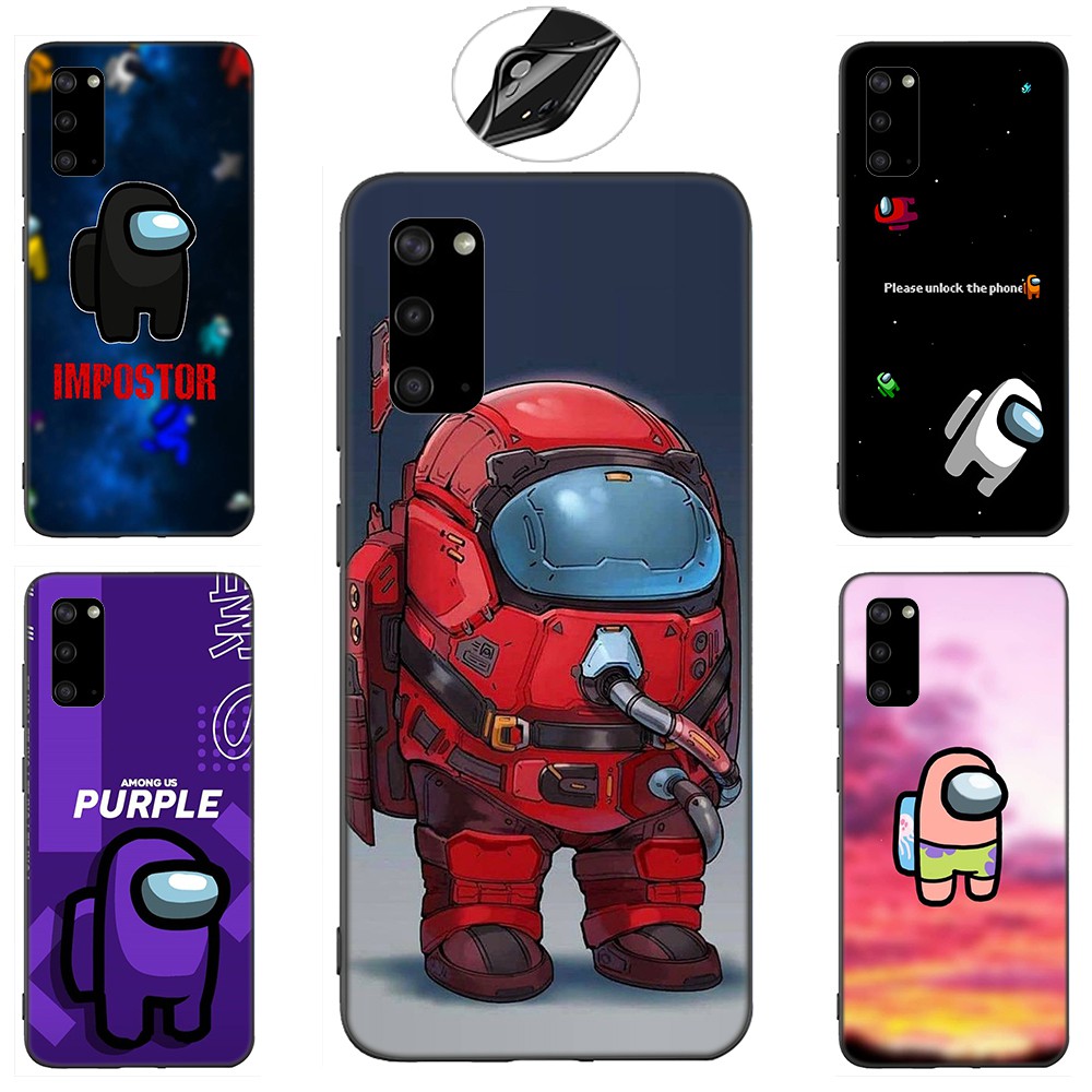 Samsung Galaxy A31 A02 M02 A12 A32 A52 A71 F62 M62 Casing Soft Case 2SF Among Us Game mobile phone case