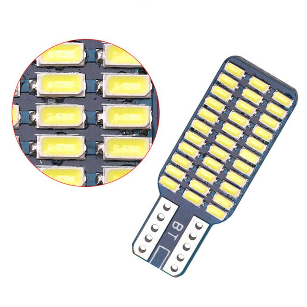 1 Bóng Đèn LED T10 192 194 168 W5W 33 SMD 3014 12V Ánh Sáng Trắng Cho Xe Hơi