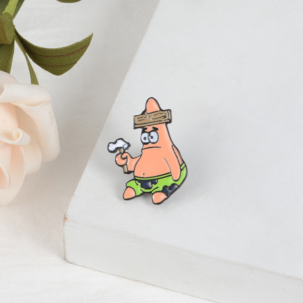 Ghim cài áo nhân vật hoạt hình dễ thương Spongebob Patrick cho nam nữ