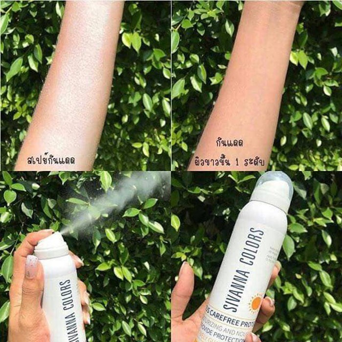 Xịt Chống Nắng Sivana - tránh tia cực tím - dễ thấm vào da - không gây nhờn rít SPF 50 PA+++ [100% nội địa Thái]