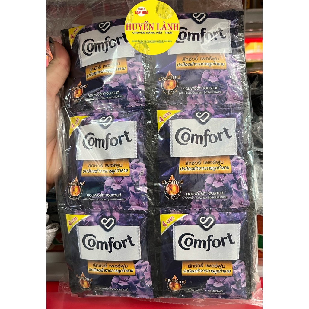 1 Set 24 gói nước xả vải Comfort đủ hương thơm lâu