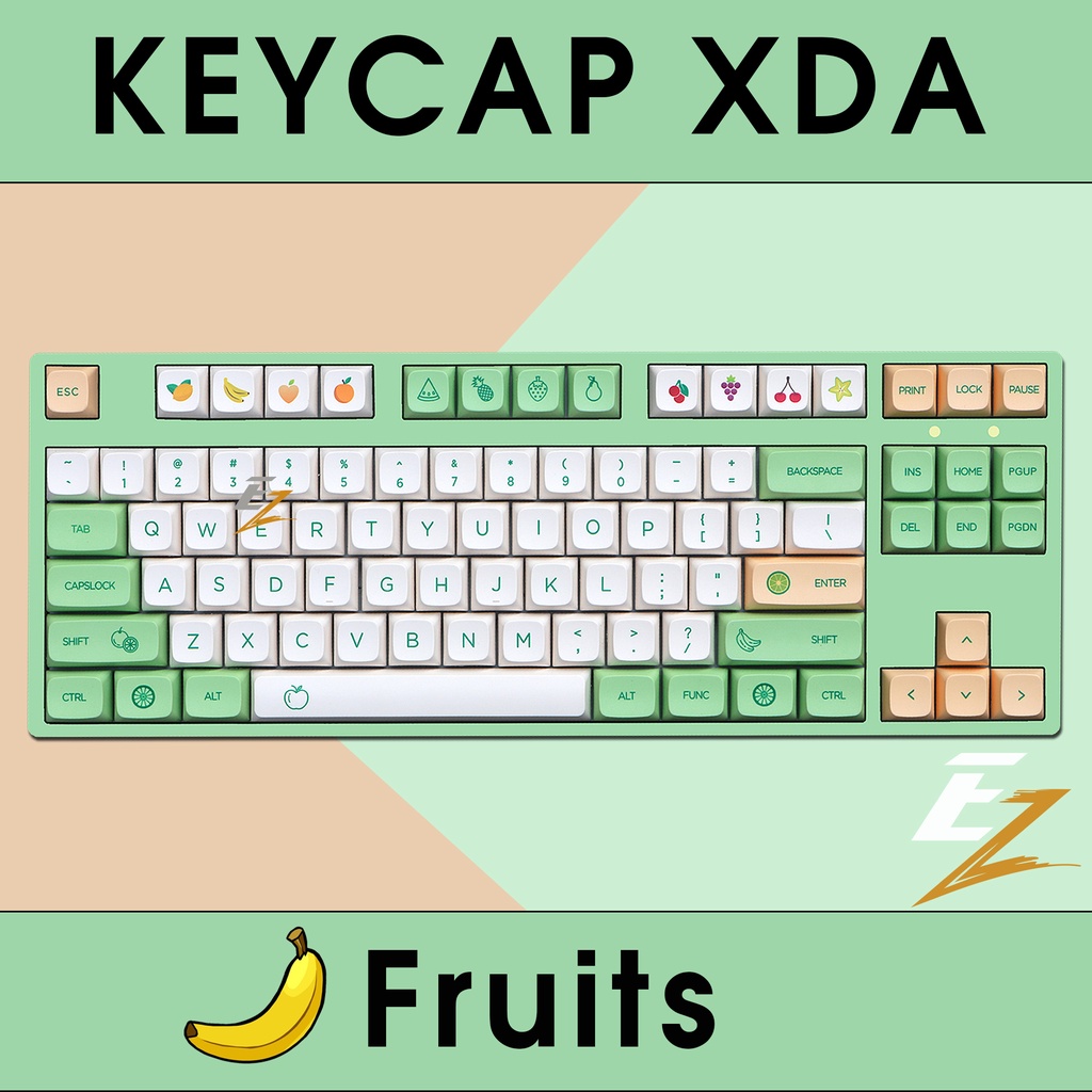 Keycap cho bàn phím Fruits XDA Thick PBT Dyesub 139 Phím | EZPC