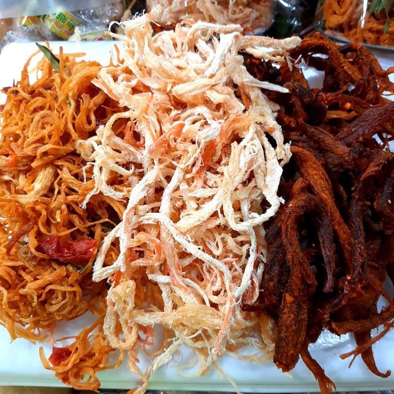 MIX 3 LOẠI KHÔ THỊT : MỰC/ BÒ / GÀ/ SIÊU HẤP DẪN