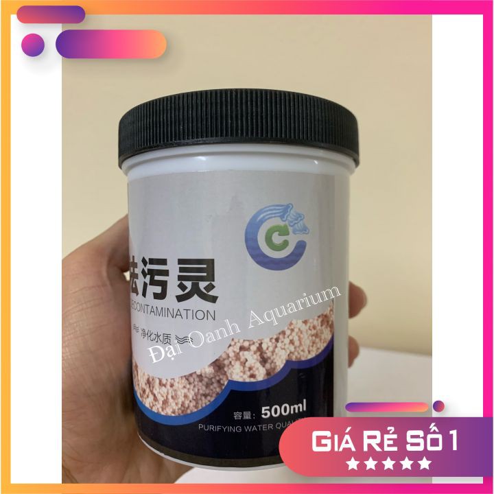 Vật Liệu Lọc SunSun Purigen (500ml và 220ml) Làm Trong Nước Bể Cá- Có Sẵn Túi Đựng