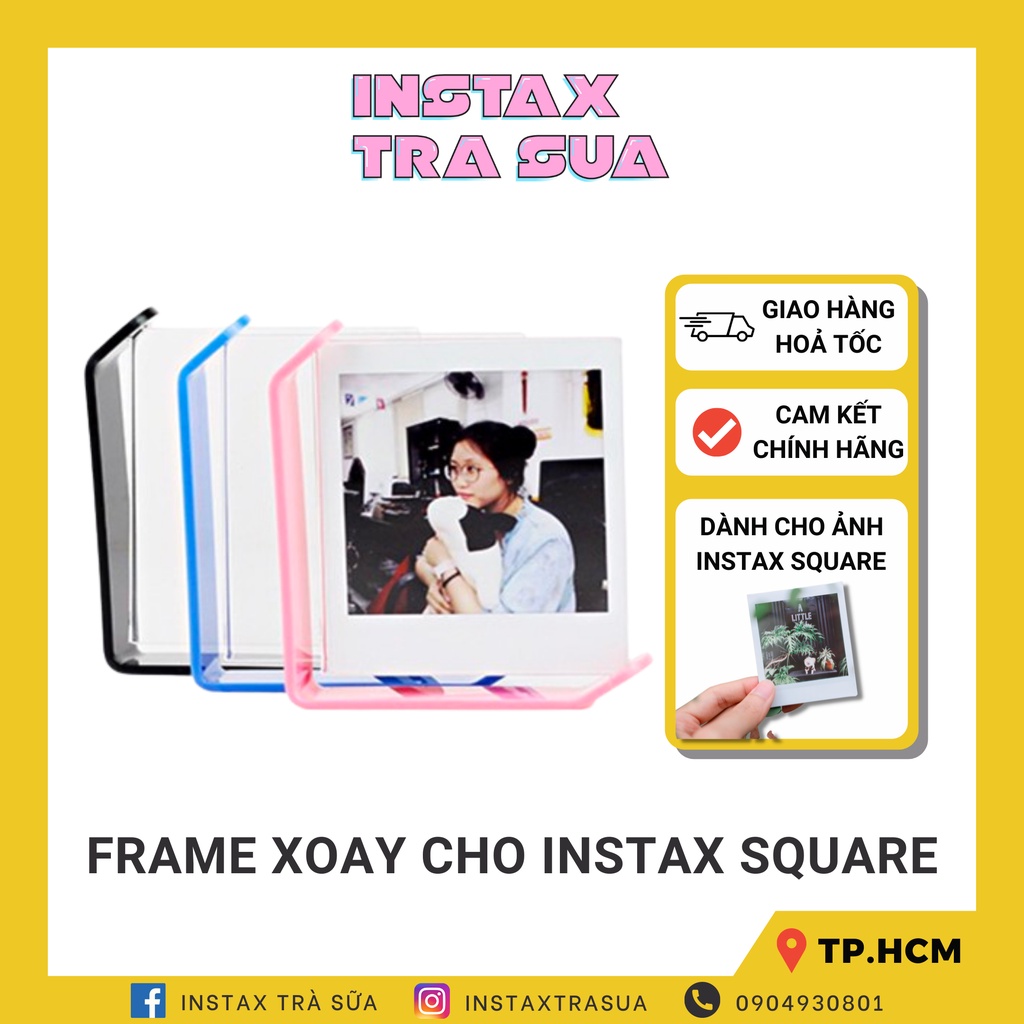 ĐẾ XOAY TRƯNG BÀY CHO ẢNH INSTAX SQUARE