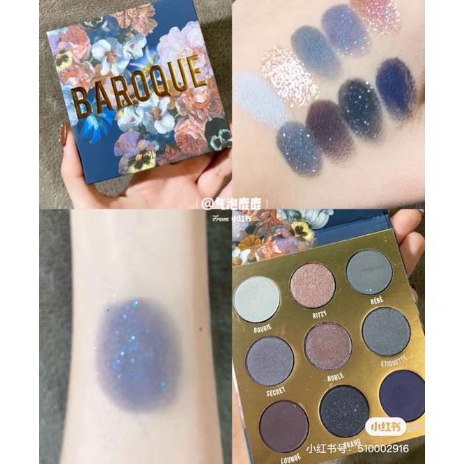 Bảng phấn mắt Colourpop 9 ô Main Squeeze,Baby Peach, Orange,Going coconut,Ornate,Grandeur,Baroque,Wild Child,Lucky penny