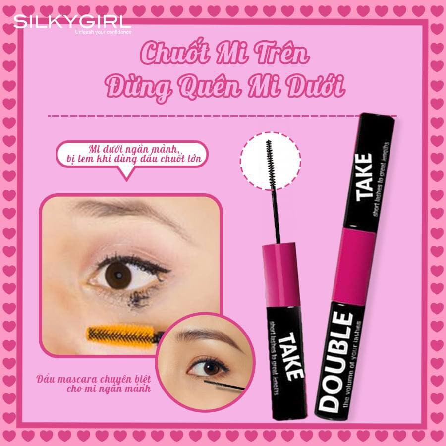 Mascara hai đầu SilkyGirl Double Take Waterproof Duo