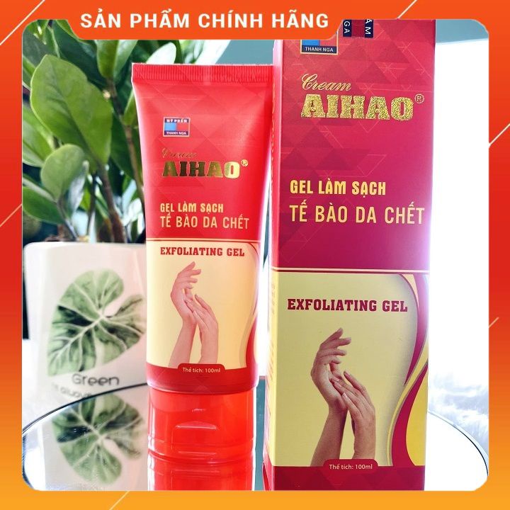 Gel làm sạch tế bào da chết AIHAO (100ml) làm sạch bã nhờn, bụi bẩn, cung cấp dưỡng chất giúp da mềm mịn