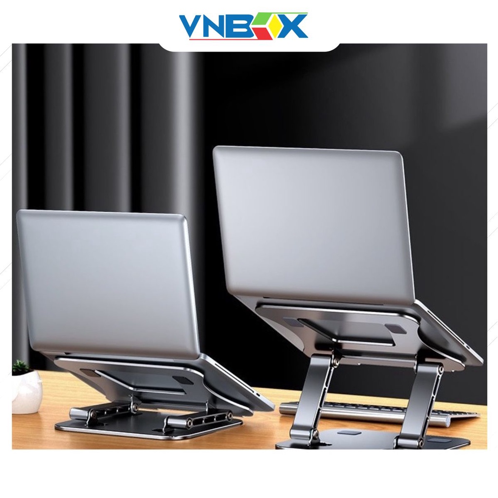 LS515 Giá đỡ laptop tablet bằng nhôm kiêm đế tản nhiệt nâng Macbook Laptop điều chỉnh góc nghiêng độ cao