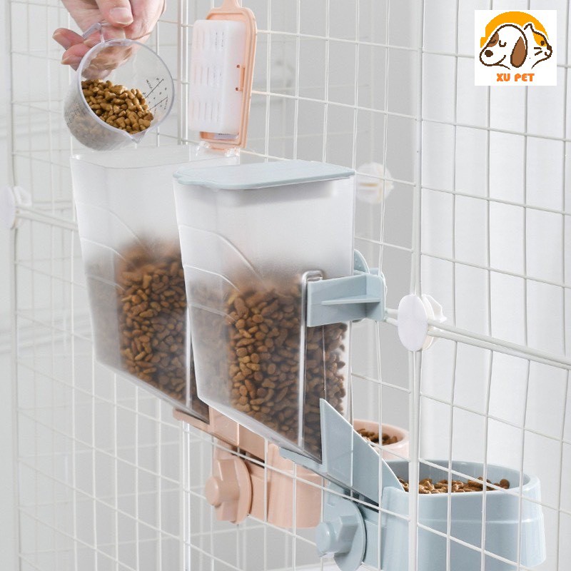 Khay Đựng Thức Ăn Treo Chuồng Tự Động Cho Chó Mèo - Bát Đựng Thức Ăn Cho Chó Mèo