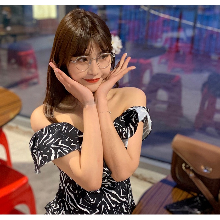 (KIQI-FASHION) COD Mắt Kính Gọng Tròn Bằng Kim Loại Chống Bức Xạ Phong Cách Cổ Điển Thời Trang Cho Nam Và Nữ