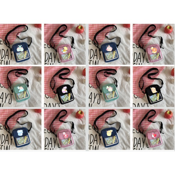 túi trong suốt 12 cung hoàng đạo TCVII35 ita bag túi đeo chéo cute vintage dễ thương hot trend thần tượng hoạt hình idol