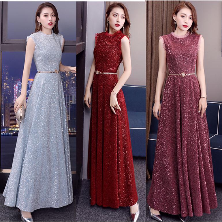 Đầm Dạ Hội Đính Kim Sa Thời Trang Sang Trọng Dành Cho Nữ