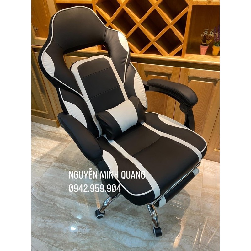 Ghế Gaming Da Pu Ngã Lưng ( Massage Gối Rung ) | BigBuy360 - bigbuy360.vn