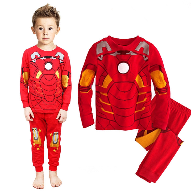 Bộ Đồ Pajamas Hóa Trang Siêu Anh Hùng Cho Bé Trai