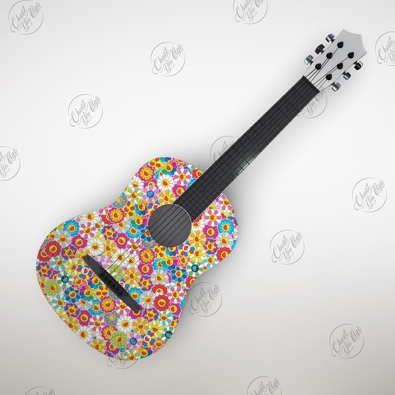 Bộ 50 sticker HÌNH  HOA  kích thước 4cm x 4cm chủ đề  HOA ĐA SẮC và CẦU VÒNG  mã số NT 58