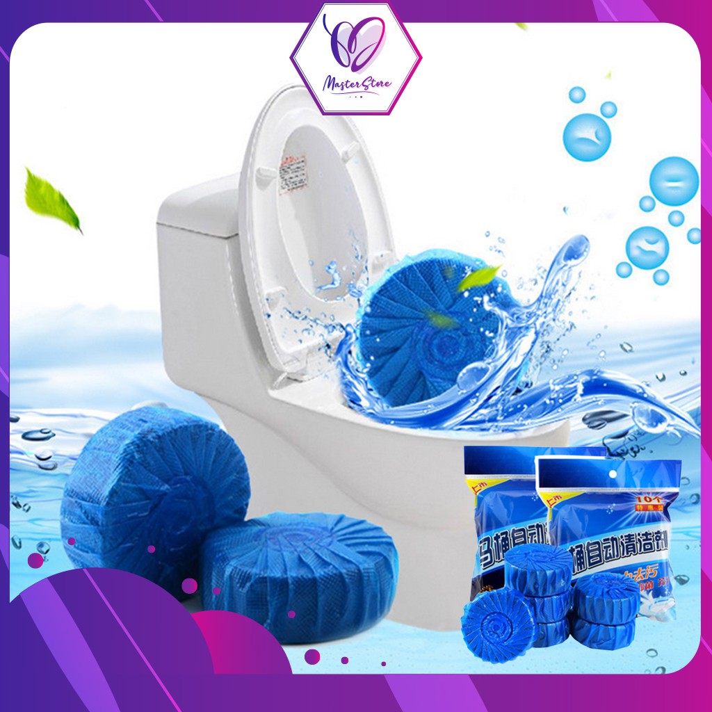 Viên tẩy bồn cầu vệ sinh Toilet diệt khuẩn Master Store (túi 10 viên)