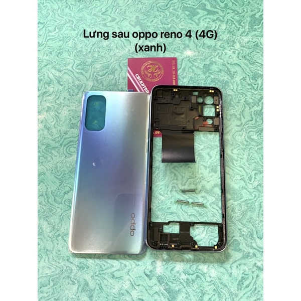 Nắp lưng sau oppo reno 4  như hình chụp