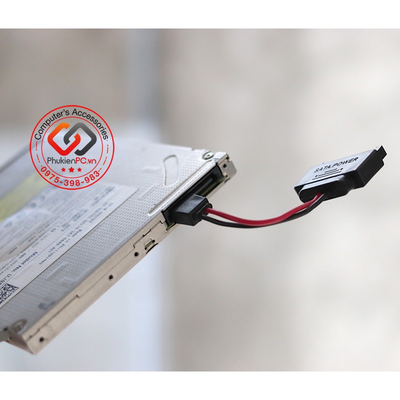 Cáp nguồn SATA sang 6Pin ổ đĩa quang CD, DVD SATA. Lắp đặt ổ đĩa DVD CD-ROM Laptop cho máy tính PC, máy tính công nghiệp