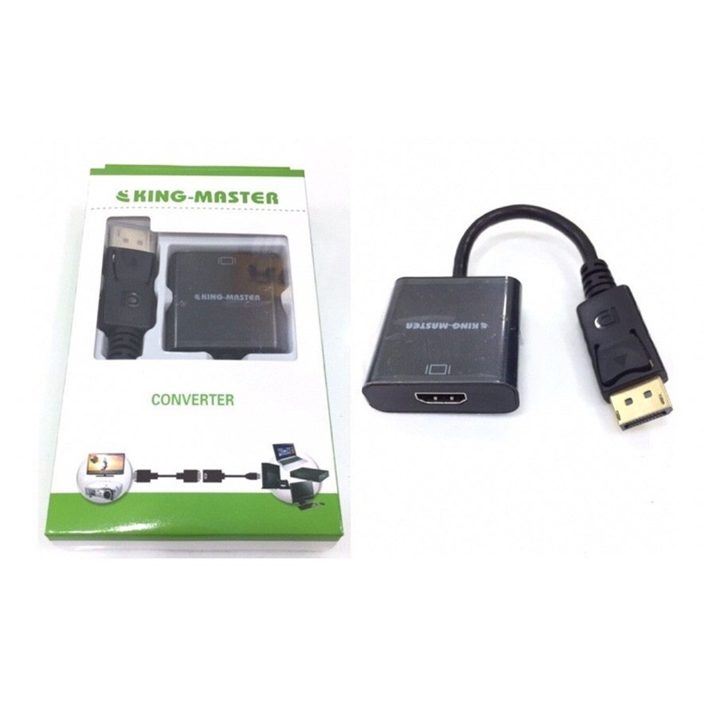 Cáp Displayport (K) -&gt; HDMI (L) KM ( KY - D 251B), Cáp chuyển đôi từ Displayport sang HDMI Kingmaster KY D 251B