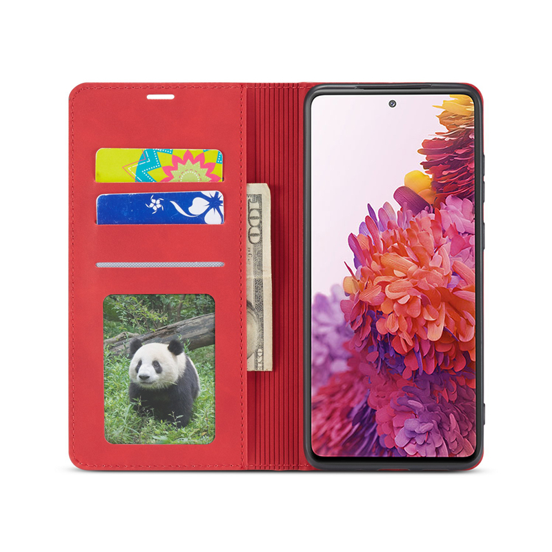 Bao Da Nắp Gập Có Ngăn Đựng Thẻ Hít Nam Châm Cho Samsung Note 20 10 Plus Note10 Lite / A81 S20 Fe Ultra S10 Plus