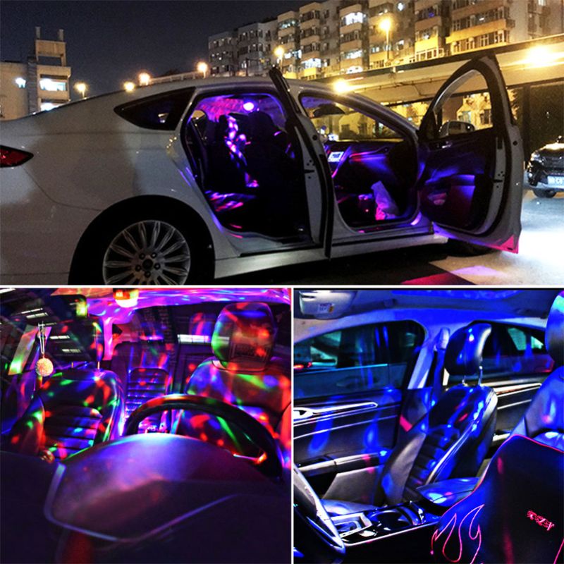 1 Đèn LED Laser Hình Quả Cầu Disco Pha Lê Trang Trí Tiệc
