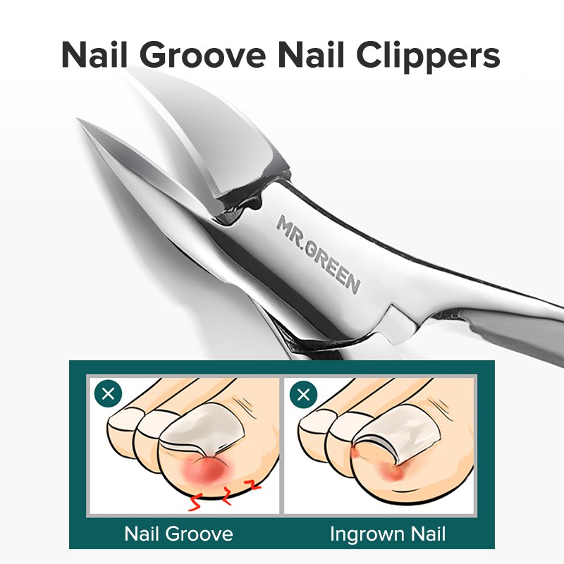 Bộ 8 Dụng Cụ Chăm Sóc Móng Chân MR.GREEN Chuyên Nghiệp Bằng Thép Không Gỉ Độc Đáo