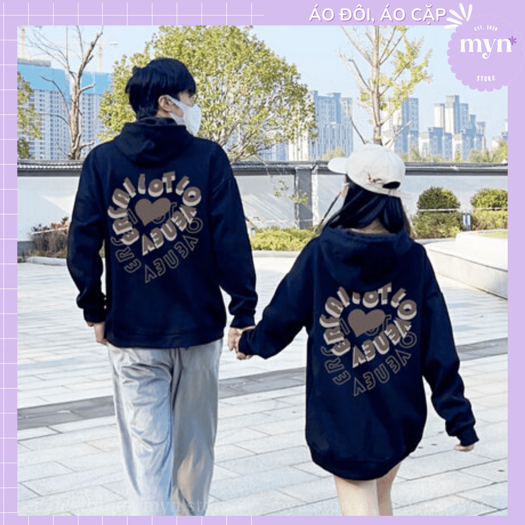 Áo Hoodie Nỉ Cặp Đôi Nam Nữ,  Áo Hoodie Đôi Unisex Chất Liệu Nỉ Bông Cao Cấp Phong Cách Trẻ Trung Năng Động