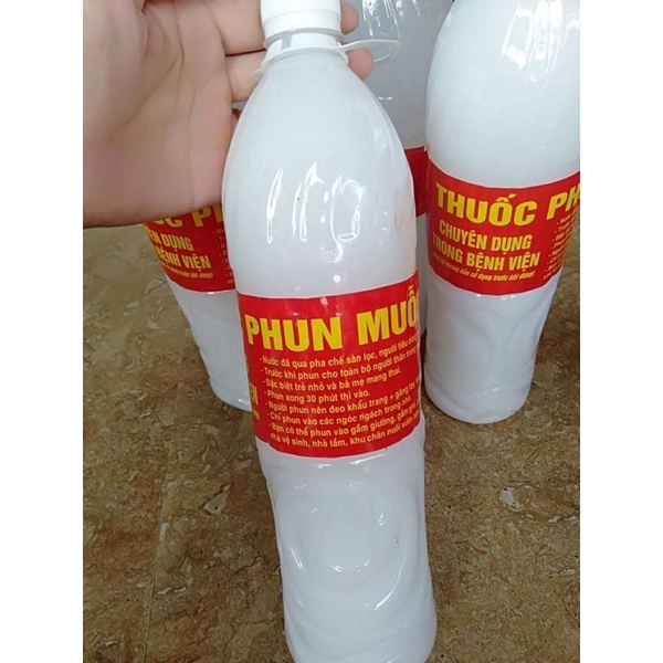 Chai 1,5 lít thuốc phun diệt muỗi sinh học pha sẵn