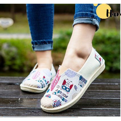 Hình thật_ GL3 Giày lười slip-on nữ phong cách vintage | BigBuy360 - bigbuy360.vn