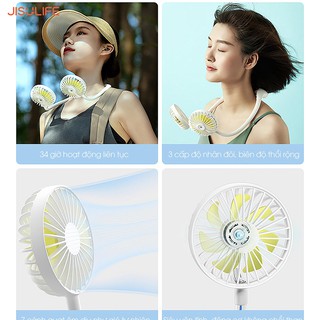 QUẠT MINI ĐEO CỔ JISULIFE FA11