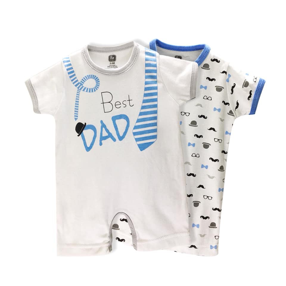 Set 02 Áo Bodysuit Dạng Quần Đùi Dành Cho Bé Từ 0-12 Tháng