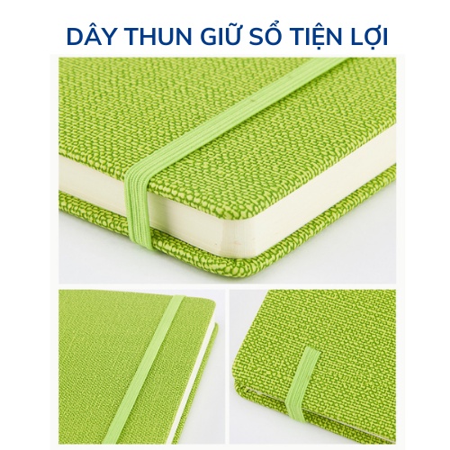 Sổ tay ghi chép A5 bìa da Heeton A25863 nhiều màu sắc trẻ trung