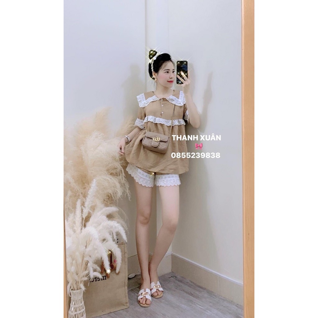 Set Đũi Cổ Sen Ren Bèo Tầng Siêu Hot | BigBuy360 - bigbuy360.vn