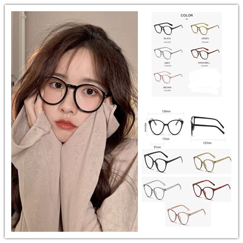Gọng Kính Tròn Thay Đổi Màu Sắc Chống Nắng Phong Cách Hàn Quốc Cổ Điển Thời Trang Cho Nữ