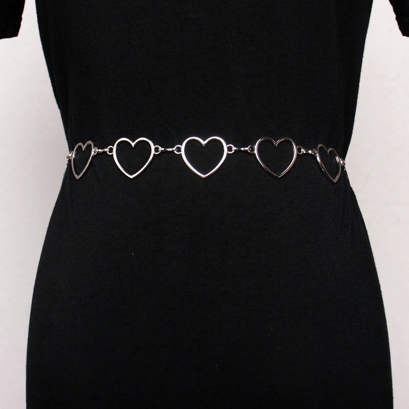 Thắt lưng phối dây xích phong cách thời trang đơn giản cho phái nữ