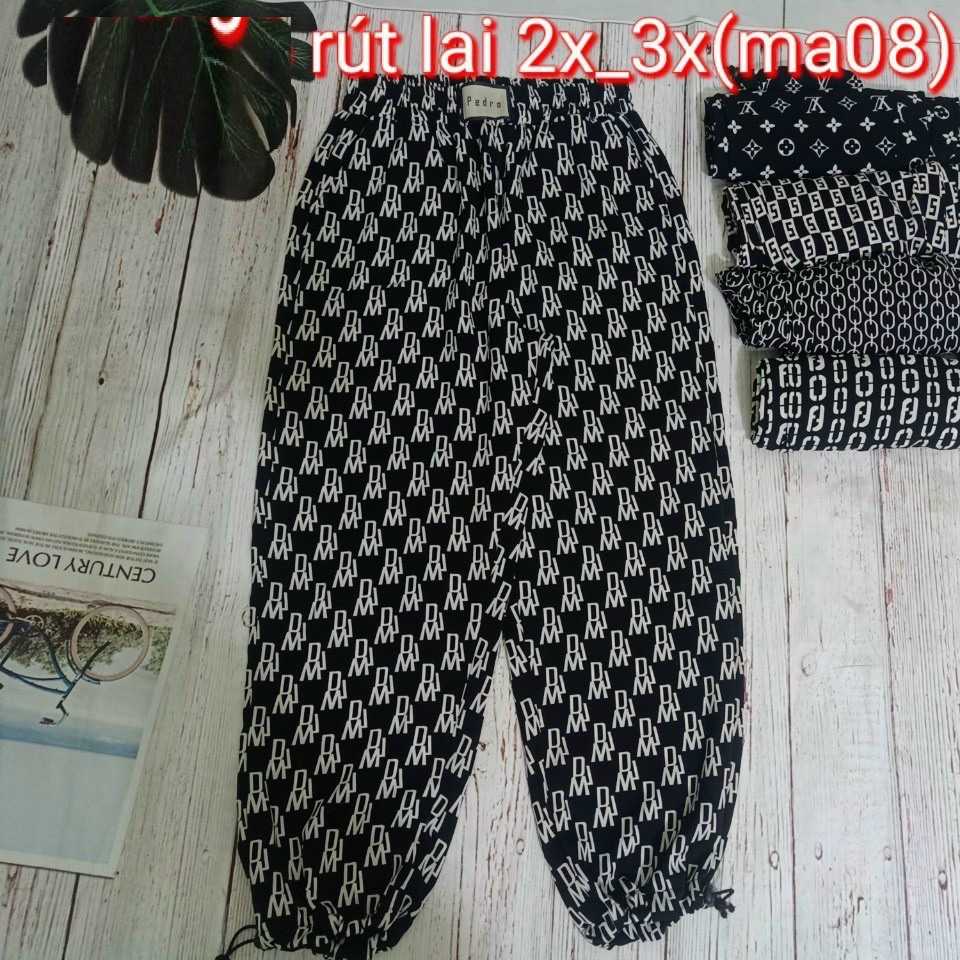 Quần Jogger nữ hoa văn lai bo JBG08