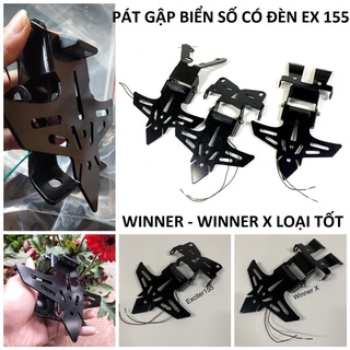 Pass/ pát biển số gập có đèn Exciter 155 / Ex 155 / 150 / Winner x / Winner loại dày tốt