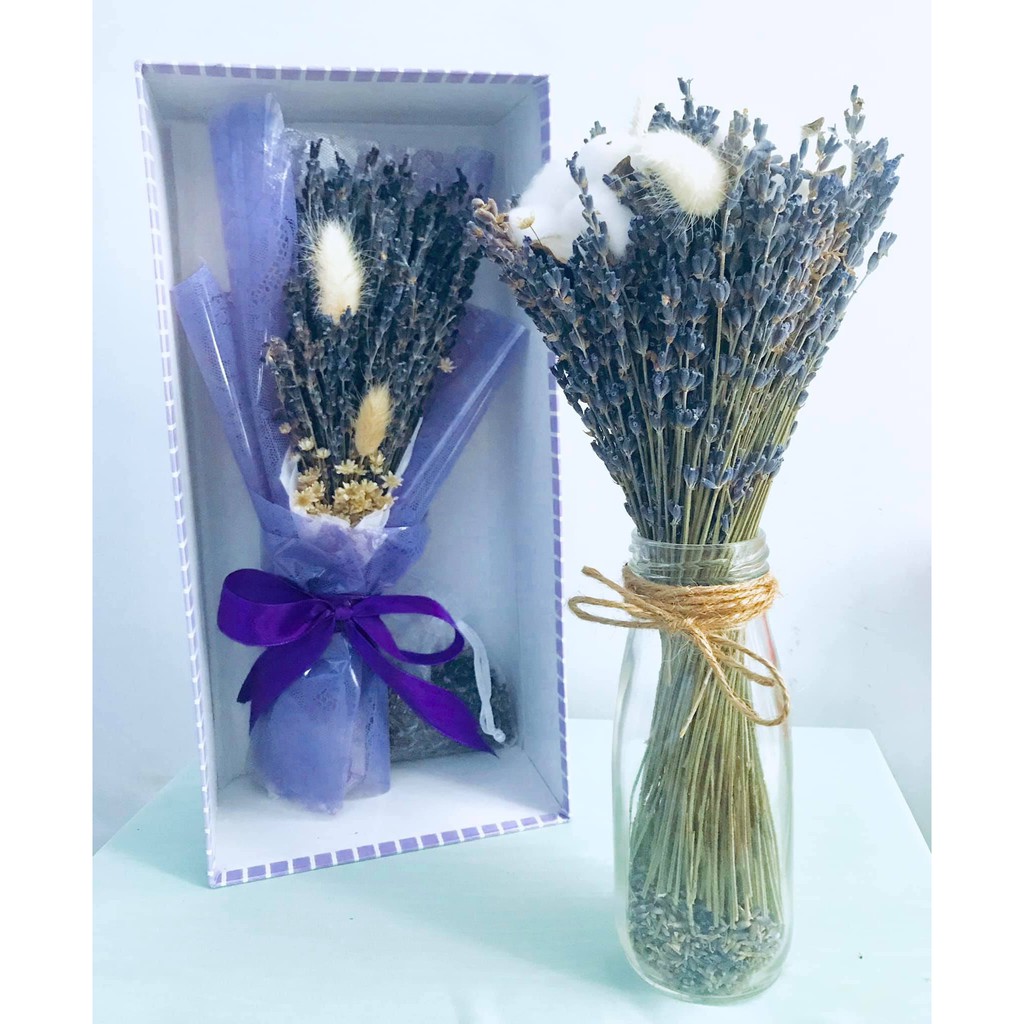 [RẺ VÔ ĐỊCH]bó hoa lavender trang trí nhà cửa quà tặng