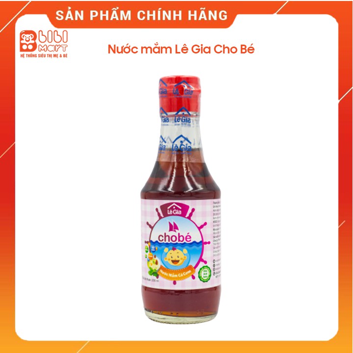 Nước mắm cá cơm Lê Gia chai chai 200ml cho bé từ 1 tuổi 💟💟 FREESHIP 💟💟 mùi thơm nhẹ, giúp bé ăn ngon miệng hơn.