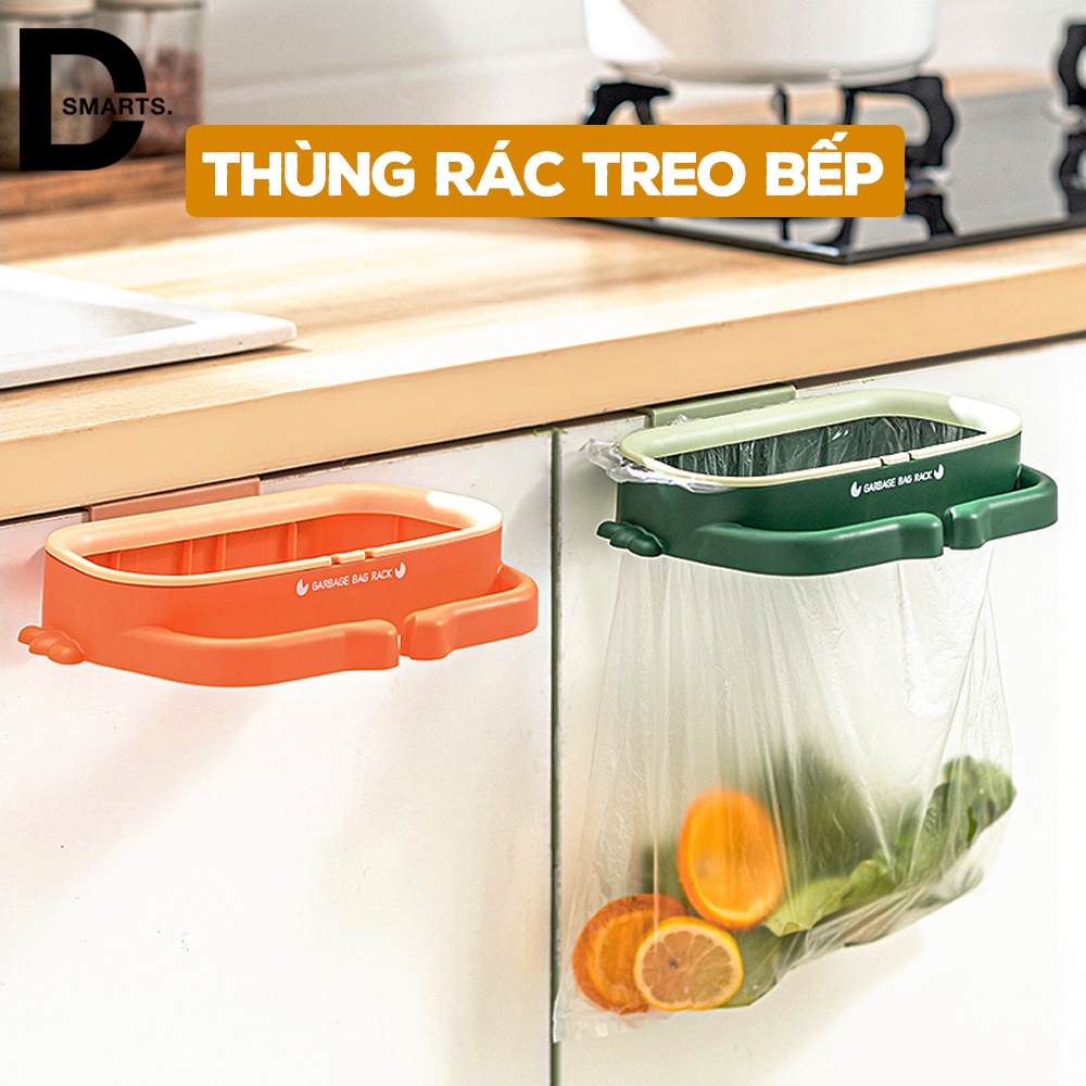 Thùng rác treo tủ nhà bếp, giá treo túi đựng rác, chất liệu nhựa ABS cao cấp