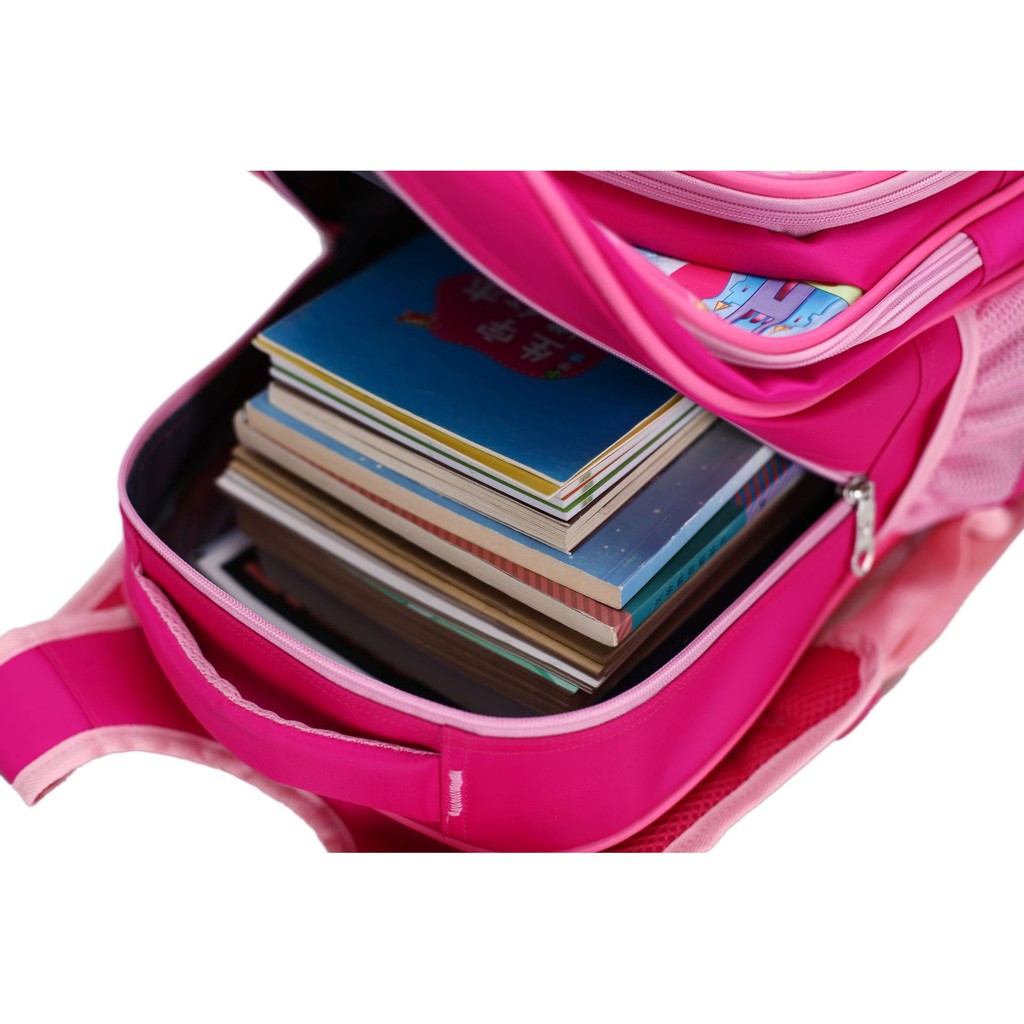 Cặp cho bé gái tiểu học ,balo elsa hình công chúa nhiều ngăn