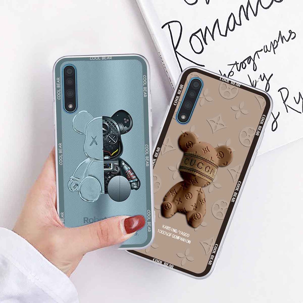 Ốp Vsmart Live bear brick, gấu đáng yêu, dễ thương