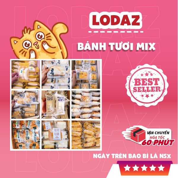 [1kg] Bánh tươi mix các vị siêu ngon (Ngày trên bao bì là NSX)