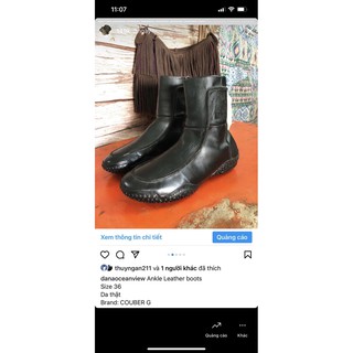 Bốt chelsea boots da dày size 36