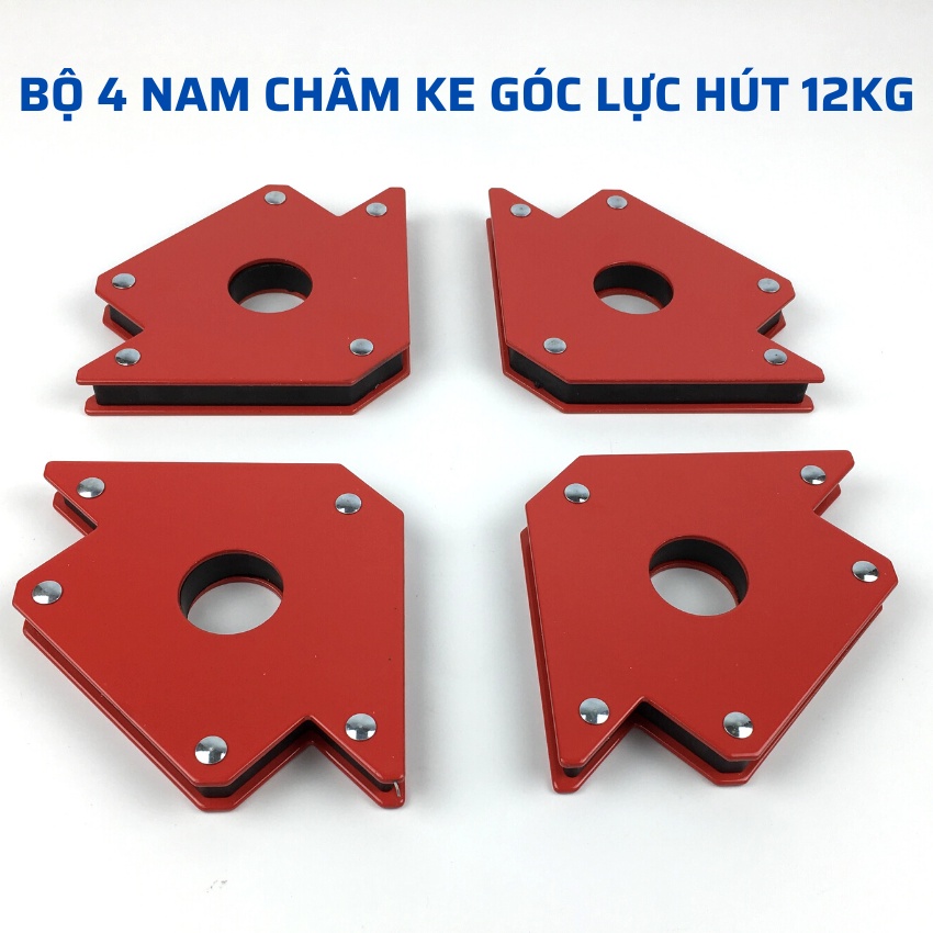 Bộ 2 nam châm ke góc vuông lực hút 12kg - chính hãng 100%