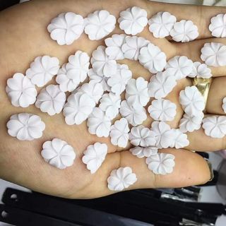 Hoa bột gắn móng siêu đẹp. Siêu ôm móng