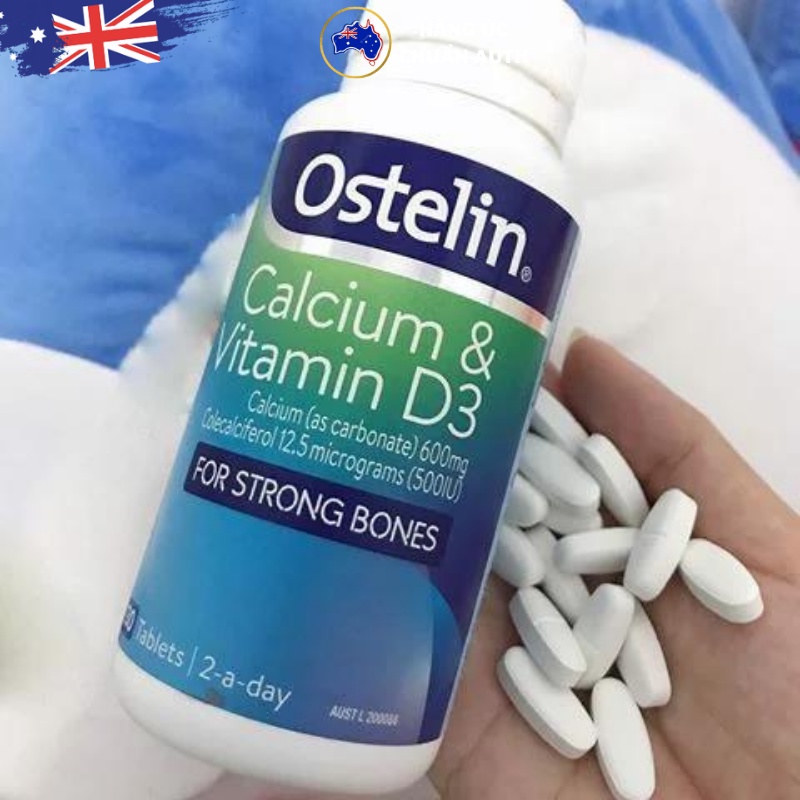 Viên uống Canxi bầu Úc và Vitamin D3 Ostelin Calcium & Vitamin D3 130 viên