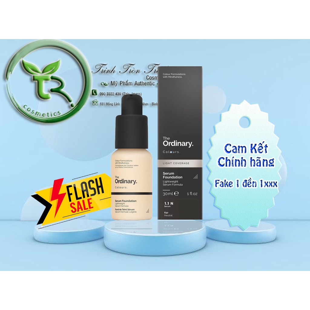 [Chuẩn Auth] Kem nền The Ordinary Coverage Foundation 30ml