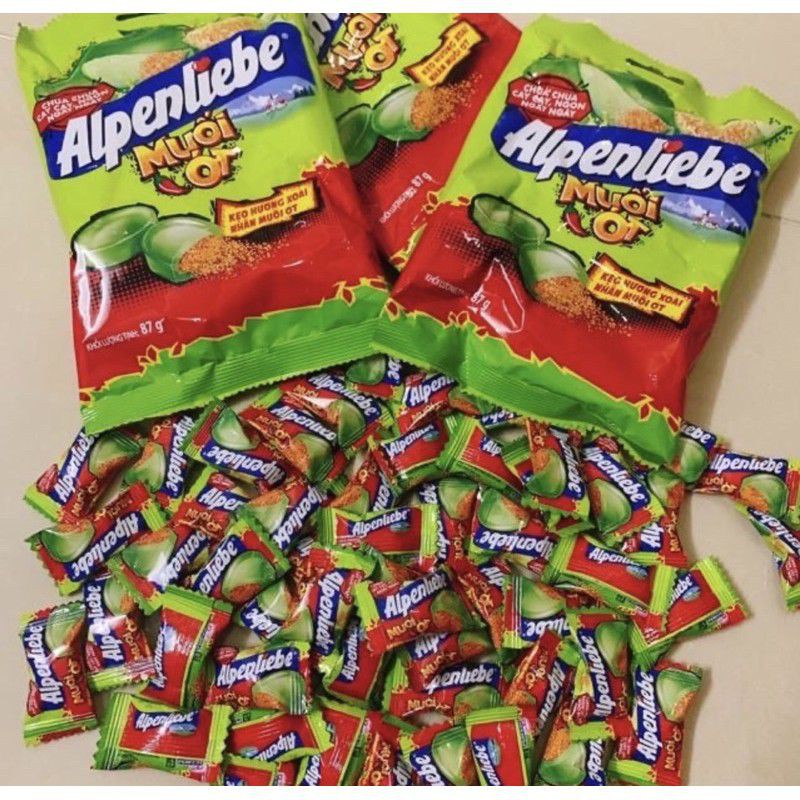 Kẹo Alpenliebe xoài xanh muối ớt thần thánh
